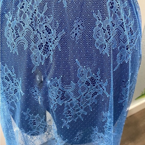 Urban Outfitters Blue Sheer Maxi Skirt - Picture 4 of 6